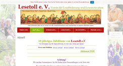 Desktop Screenshot of lesetoll.de